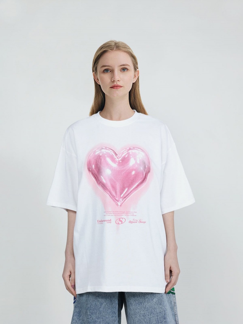 Blanche  T Shirts Aelfric Eden Love Balloon Graphique Tee - BPJ-1516609